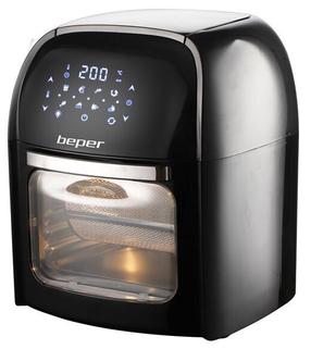 Karšto oro gruzdintuvė Beper P101FRI012, juoda sp., 1800 W, 12 l