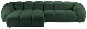 Kampinė sofa Micadoni Diana Bub12, žalia sp., kairinė, 334 x 182 cm x 72 cm