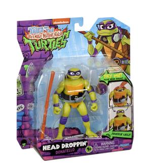 Rotaļlietu figūriņa, ar piederumiem Playmates Toys Head Droppin Donatello 83305, zaļa krās./violeta krās.