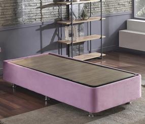 Lovos rėmas viengulė Kalune Design Pinky, 90 x 190 cm, rožinė sp., be čiužinio