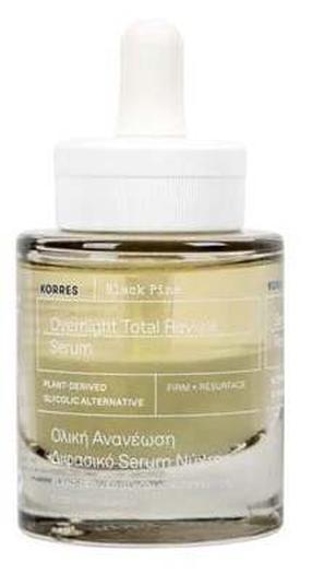 Nakts sejas serums Korres Black Pine Overnight Total Revival Serum, 30.0 ml