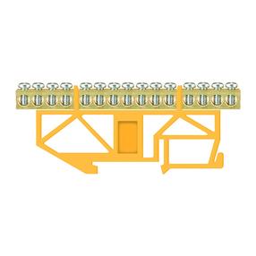 Įžeminimo kaladėlė Pawbol LZ, DIN, 15x16 mm², geltona sp.