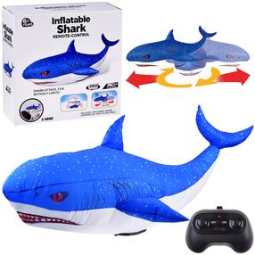 Радиоуправляемая игрушка акула Inflatable, 180 см, синий цв./белый цв.