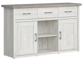 Komoda Luca JuZi, balta, 148 cm x 43 cm x 90 cm