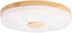 Lampa griesti Candellux Lighting Fiorino, 4000 °K x 24 W, balta krās./koka krās. / koka krās.