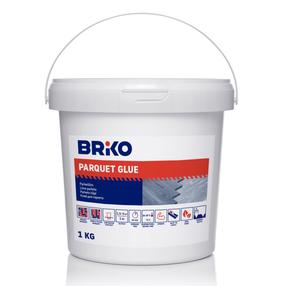 Клей для паркета Briko, 1 кг, белый цв.
