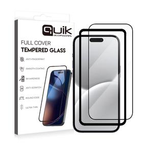 Telefono apsauginis stiklas Quik Apple iPhone 16, 9H, 6.1 "