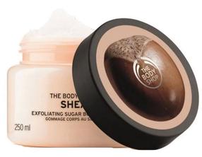 Kūno odos šveitiklis The Body Shop Shea Exfoliating Sugar Body Scrub, 250 ml