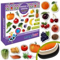 Magnetukai Magdum Set of magnets Fruits and vegetables, įvairių spalvų, 50 vnt.
