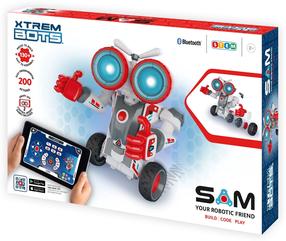 Interaktīva rotaļlieta robots Xtrem Bots Sam Your Robotic Friend, balta krās./sarkana krās./pelēka krās.