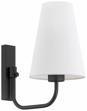Šviestuvas sieninis Argon Safiano 8376, E27, 1 x 15 W, balta sp. / juoda sp.