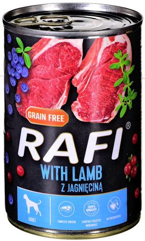 Влажный корм для собак Rafi, баранина, 0.4 кг