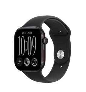 Išmanusis laikrodis Apple Watch Series 12 GPS + Cellular 42mm MJG04ET/A, black aluminium korpusas su black sport dirželiu - S/M