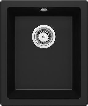 Virtuves izlietne Deante Corda ZQA_N10B, granīts, 38 cm x 44 cm x 18 cm, nero krās.