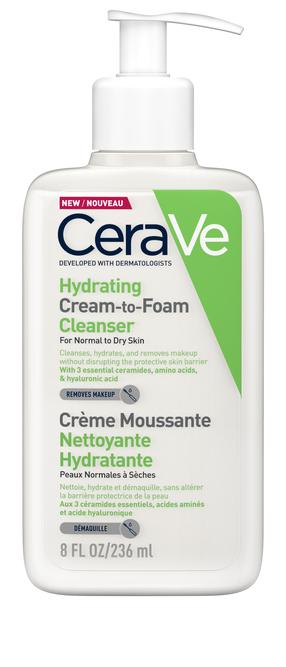 Veido prausiklis Cerave Hydrating, 236 ml
