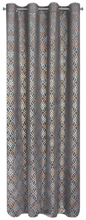 Naktinė užuolaida ZKPA-04, grafito sp./šampano sp./sidabro sp., 140 cm x 250 cm