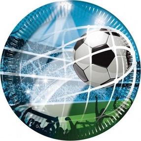 Vienkartinės lėkštės GoDan Soccer Fans, Ø 23 cm, 8 vnt.