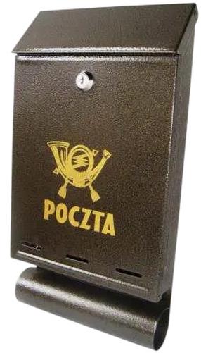 Postkast A-4T, pronksivärvi v., 6 cm x 22.5 cm x 42 cm