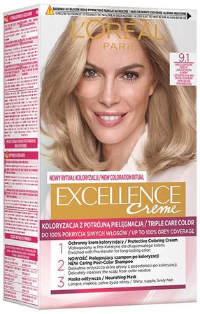 Matu krāsa L’Oréal Paris Excellence Creme, very light ash blond krās., 9.1, 176 ml
