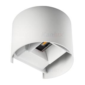 Sieninis lauko šviestuvas Kanlux Reka LED EL 7W-O-W, 7W, LED, IP54, balta sp., 11.5 cm x 13.5 cm