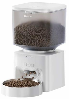 Automaatsöötur Rojeco RWSQMFWFO-DP, 4.5 l, 30.5 cm x 18 cm x 33.3 cm, valge v.