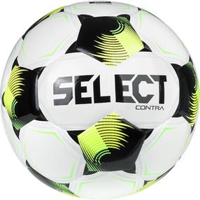 Futbolo kamuolys Select Contra Basic, 5 dydis, balta sp./juoda sp./geltona sp.