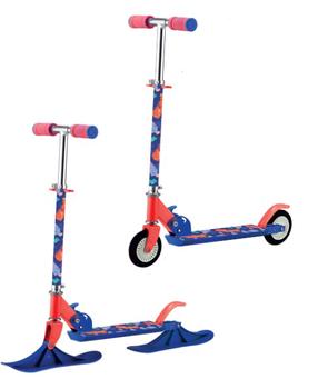 Детский самокат Bimbo Bike 2in1, синий цв./oранжевый цв.