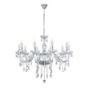 Хрустальная люстра навесной Candellux Lighting Cristallo 30-30351, E14, 10 x 40 Вт, прозрачный цв. / хромовый цв.