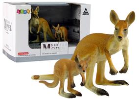 Figūrėlių rinkinys Lean Toys The Worl Of Animals Kangaroo, 2 vnt., ruda sp.