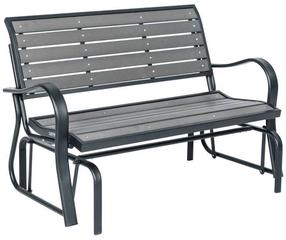 Lauko suoliukas Lifetime 60276, juoda sp., 124.9 cm x 72.3 cm x 85.5 cm