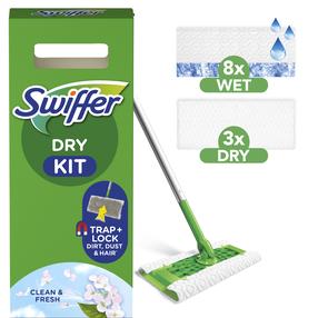 Swiffer Sweeper Starter Kit XXL, 11 Tряпок Для Пола (Cухих 8 шт + Bлажных 3 шт)