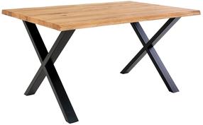 Valgomojo stalas House Nordic Toulon, ąžuolo sp./juoda sp./šviesiai ruda sp., 140 cm x 95 cm x 75 cm