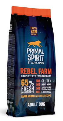 Sausas šunų maistas Alpha Spirit Rebel Farm Adult, vištiena/ryžiai, 12 kg