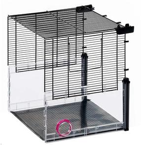  Grauzēju būris Ferplast Multipla Hamster Base Extension, 37.5 cm x 37.5 cm x 41 cm, melna krās.