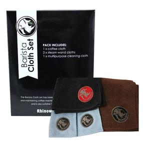 Lupatiņa, universāli Rhinowares Barista, zila krās./brūna krās./melna krās., tekstilmateriāls, 4 gab.