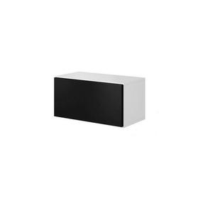 Spintelė Cama Meble Roco, balta sp./juoda sp., 75 cm x 39 cm x 37 cm