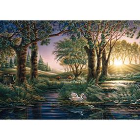 Pusle Schmidt Terry Redlin: Morning Magic At The Pond, Puzzle, 1000 tk