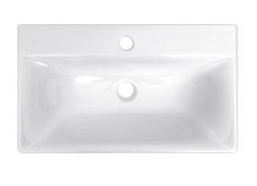 Vonios praustuvas Riva RIVA 63, keramika, 64 cm x 37 cm x 13 cm, balta