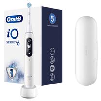 Elektrinis dantų šepetėlis Braun Oral-B iO 6, balta sp., su stovu Prekė su pažeista pakuote.