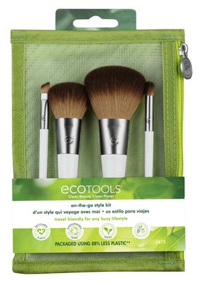 Dekoratīvās kosmētikas otu komplekts Ecotools On The Go 1613, 5 gab., brūna krās.
