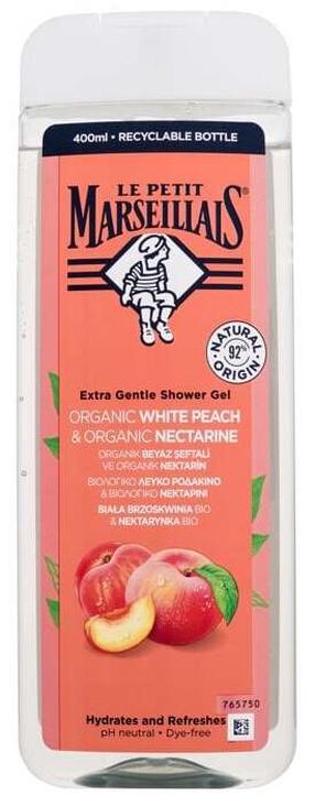 Гель для умывания тела Le Petit Marseillais Organic White Peach & Nectarine, 400 мл