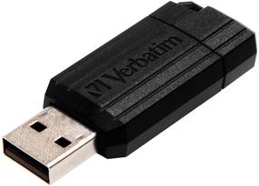 USB atmintinė Verbatim Store 'n' Go Pinstripe, juoda sp., 16 GB