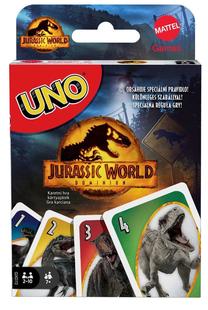 Uno kortų žaidimas Mattel Games Jurassic World GXD72