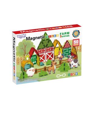 Magnetinis konstruktorius Woopie Farm, 30 vnt., įvairių spalvų