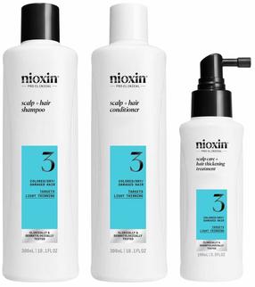 Plaukų priežiūros priemonių rinkinys Nioxin System 3 Kit, 3 vnt., 700 ml