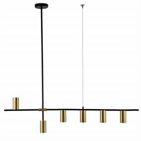 Šviestuvas kabinamas Light Prestige Arizona 6 LP-074/6PL BK/GD, GU10, 6 x 40 W, juoda sp. / aukso sp.
