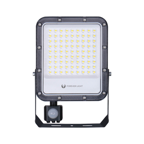 Celtniecības prožektori, brīvi stāvošs Forever Light Proxim +, 50 W, 7500 lm, 6500 °K, IP65, melna krās.