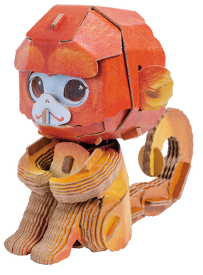 3D пазл MakeBug Golden Monkey MB-D-0043, 4 см x 9 см, oранжевый цв.
