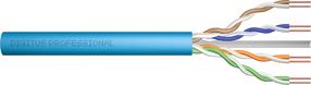 Сетевой кабель Digitus CAT 6A U-UTP, 500 MHz Eca, AWG 23/1 DK-1613-A-VH-305, 305 м, голубой цв.