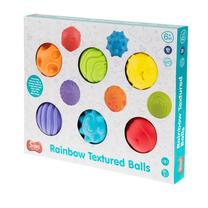 Sensorinis kamuoliukas Smiki Rainbow Textured Balls, įvairių spalvų, 6 vnt.